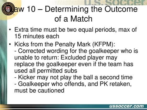 meaning of excluded number of goals|Determining the Outcome of a Match .